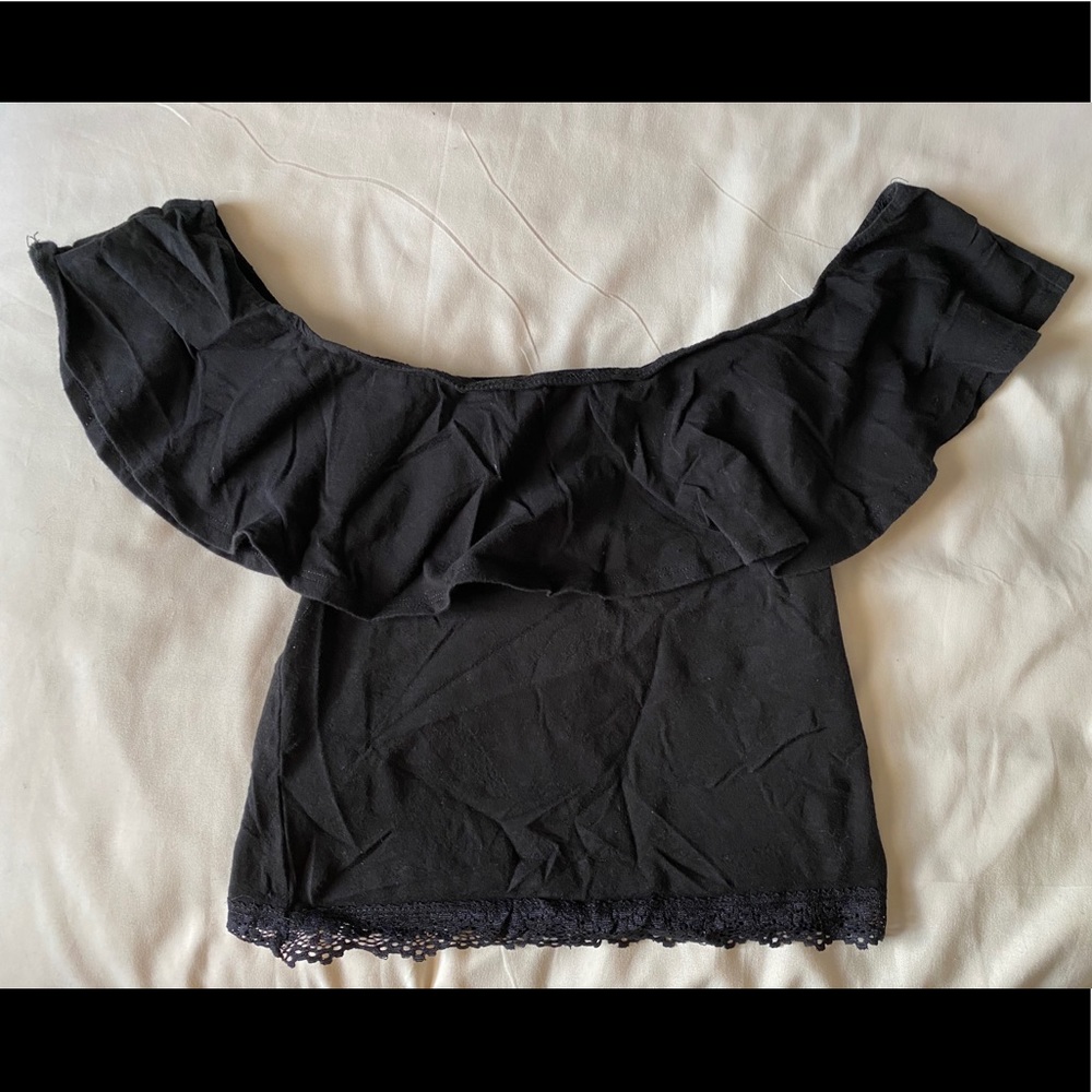 Off the shoulder crop top